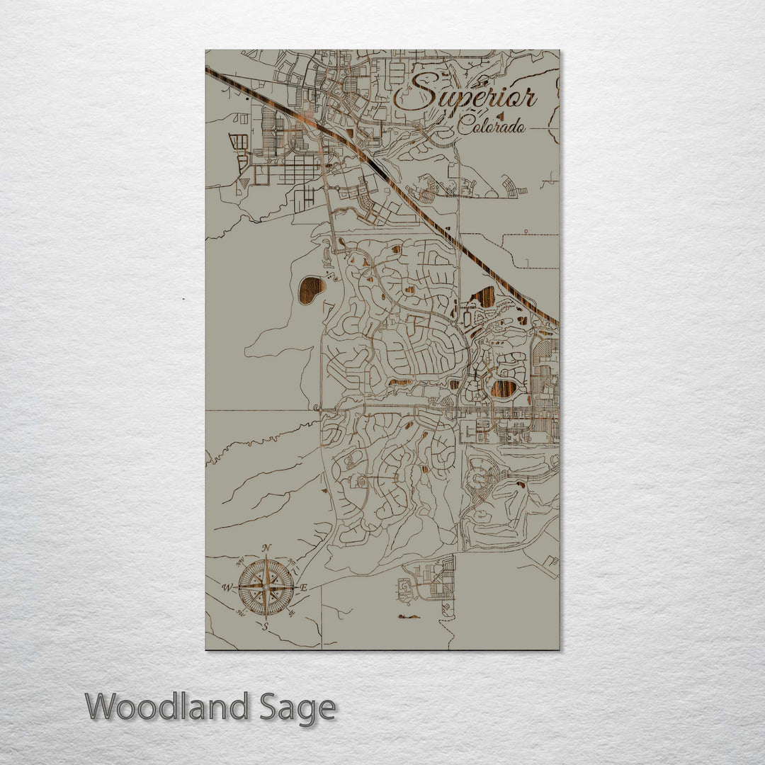 Superior, Colorado Street Map