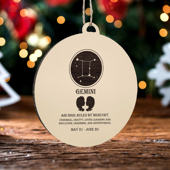 Gemini Zodiac Ornament