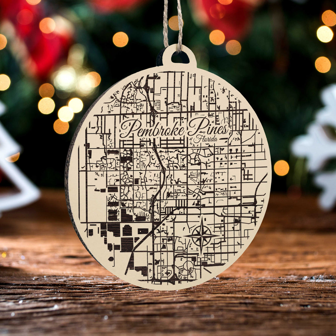 Pembroke Pines, Florida Round Ornament