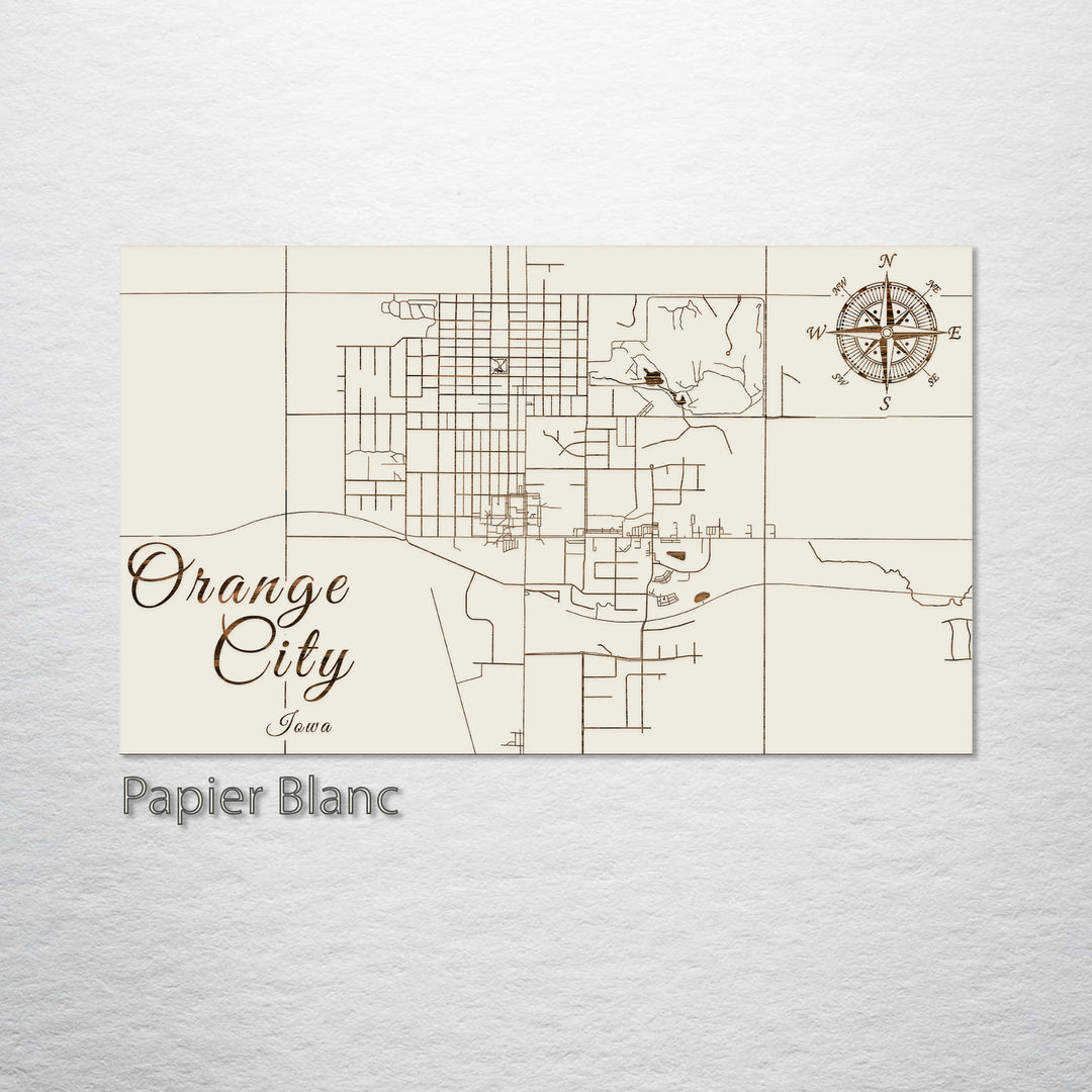 Orange City, Iowa Street Map