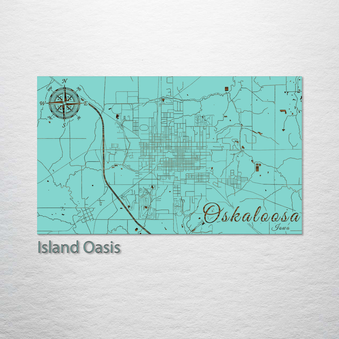 Oskaloosa, Iowa Street Map