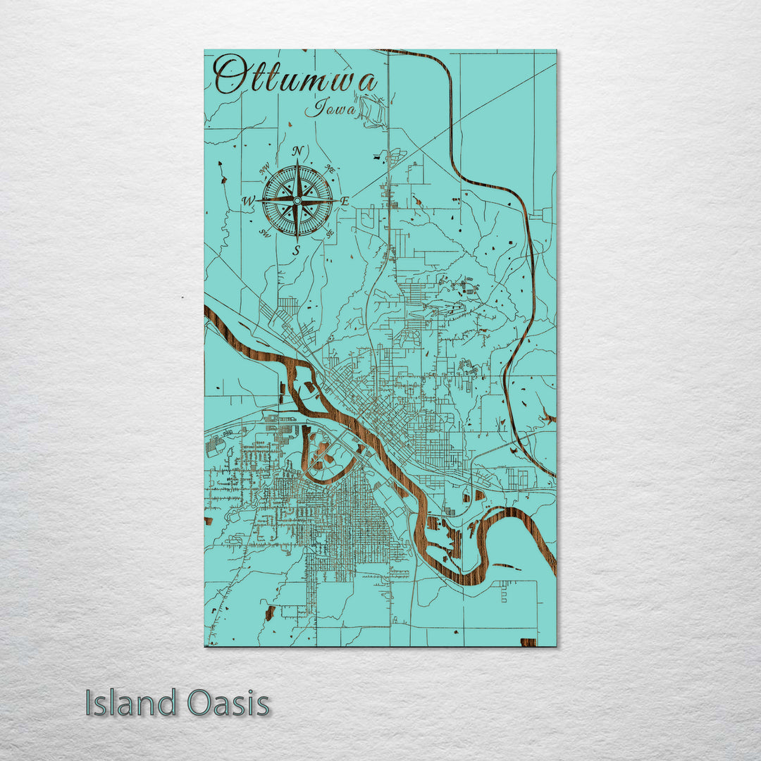 Ottumwa, Iowa Street Map