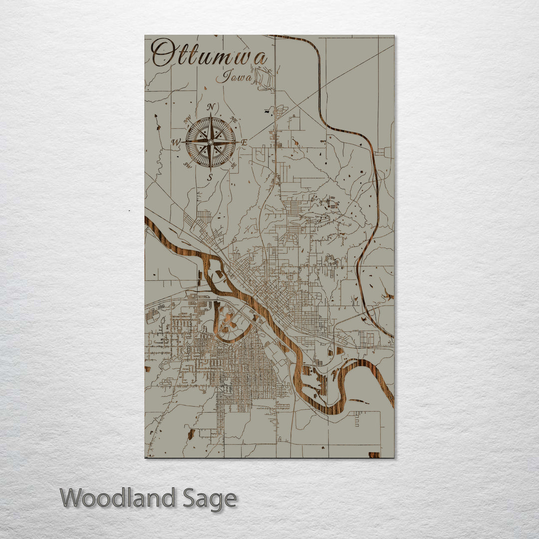 Ottumwa, Iowa Street Map