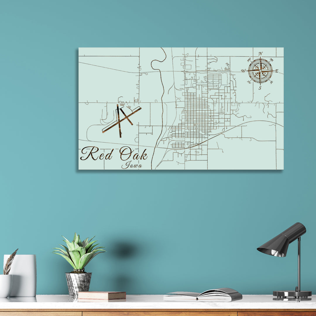 Red Oak, Iowa Street Map