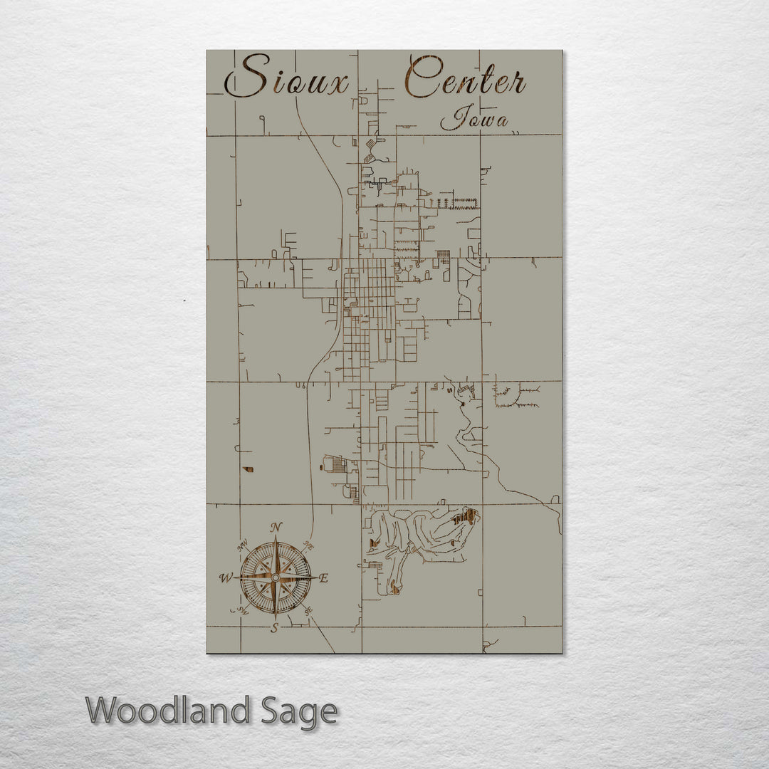 Sioux Center, Iowa Street Map