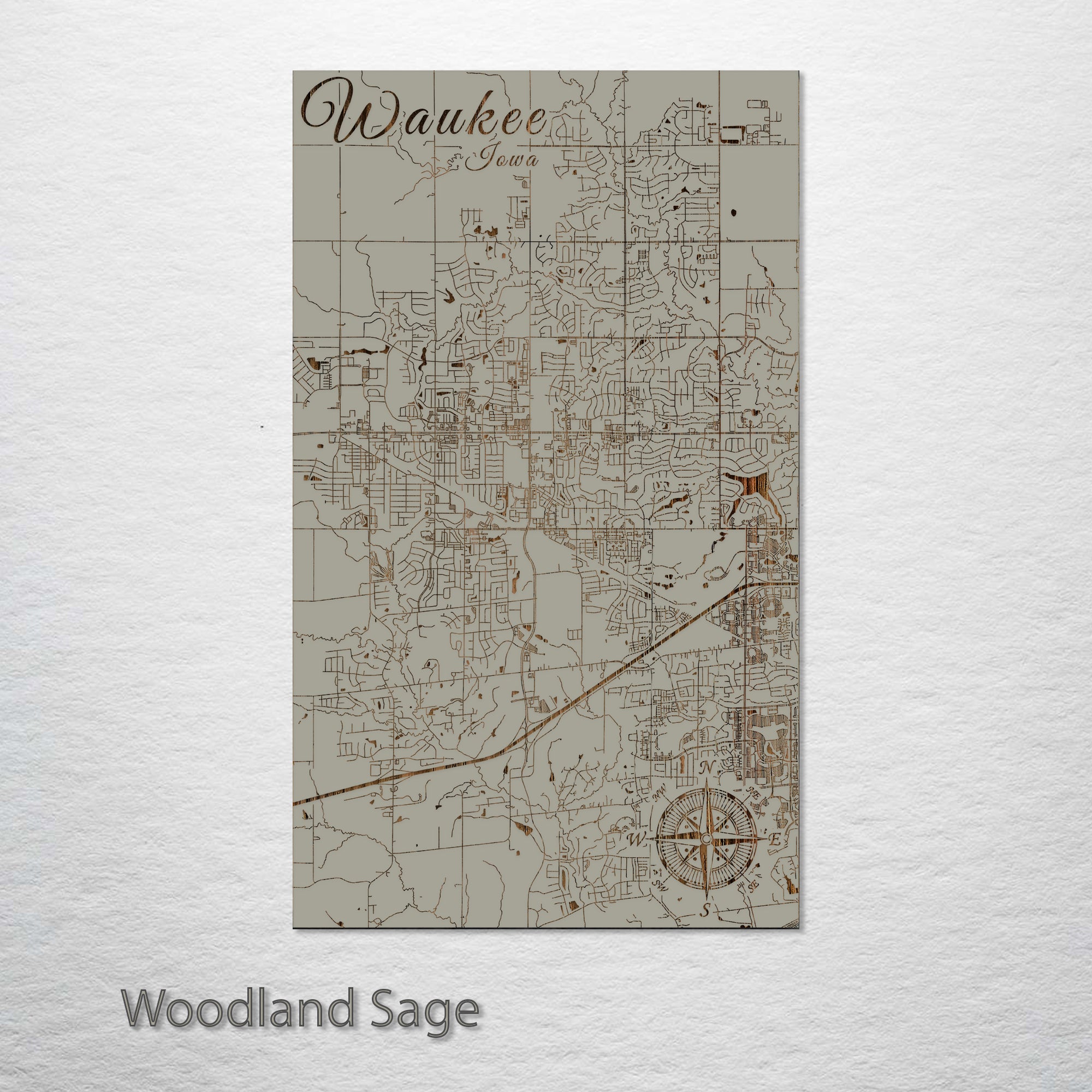 Waukee, Iowa Street Map – Fire & Pine