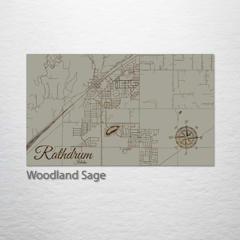 Rathdrum, Idaho Street Map – Fire & Pine