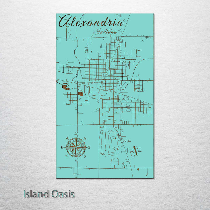 Alexandria, Indiana Street Map