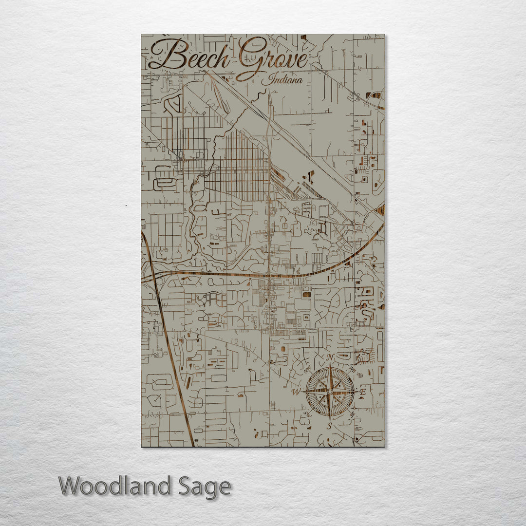 Beech Grove, Indiana Street Map