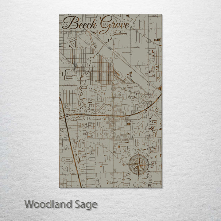 Beech Grove, Indiana Street Map