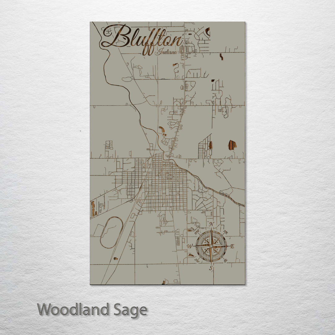 Bluffton, Indiana Street Map