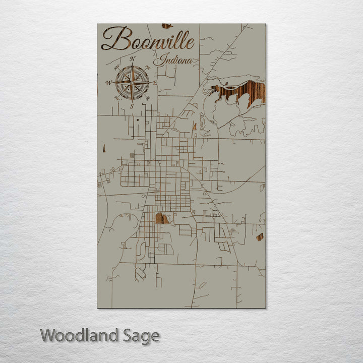 Boonville, Indiana Street Map