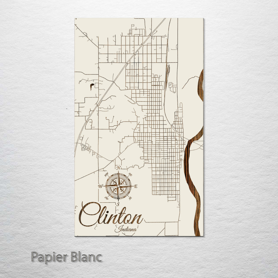 Clinton, Indiana Street Map