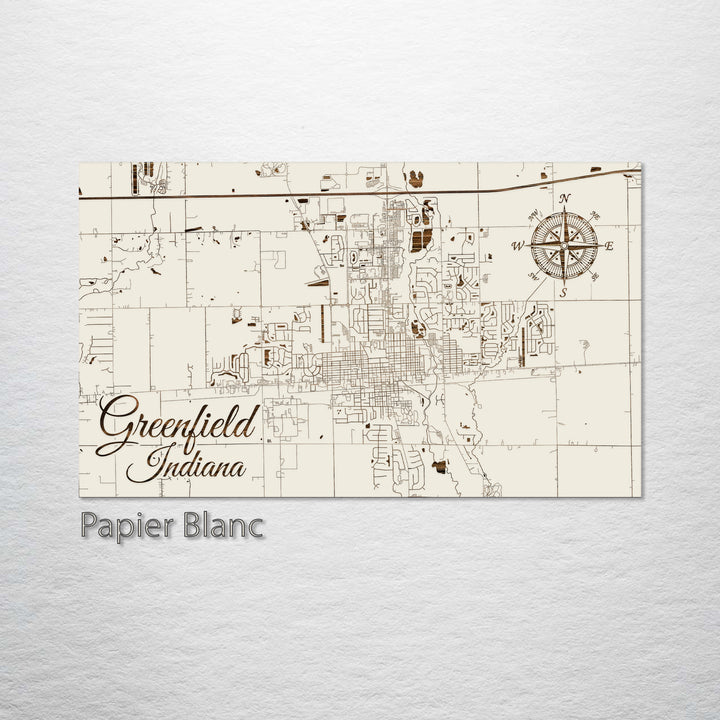 Greenfield, Indiana Street Map