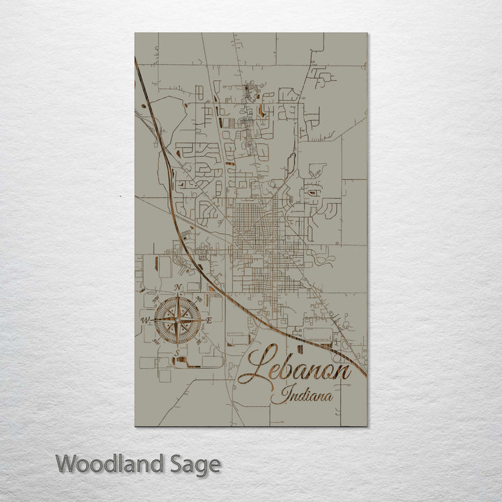 Lebanon, Indiana Street Map