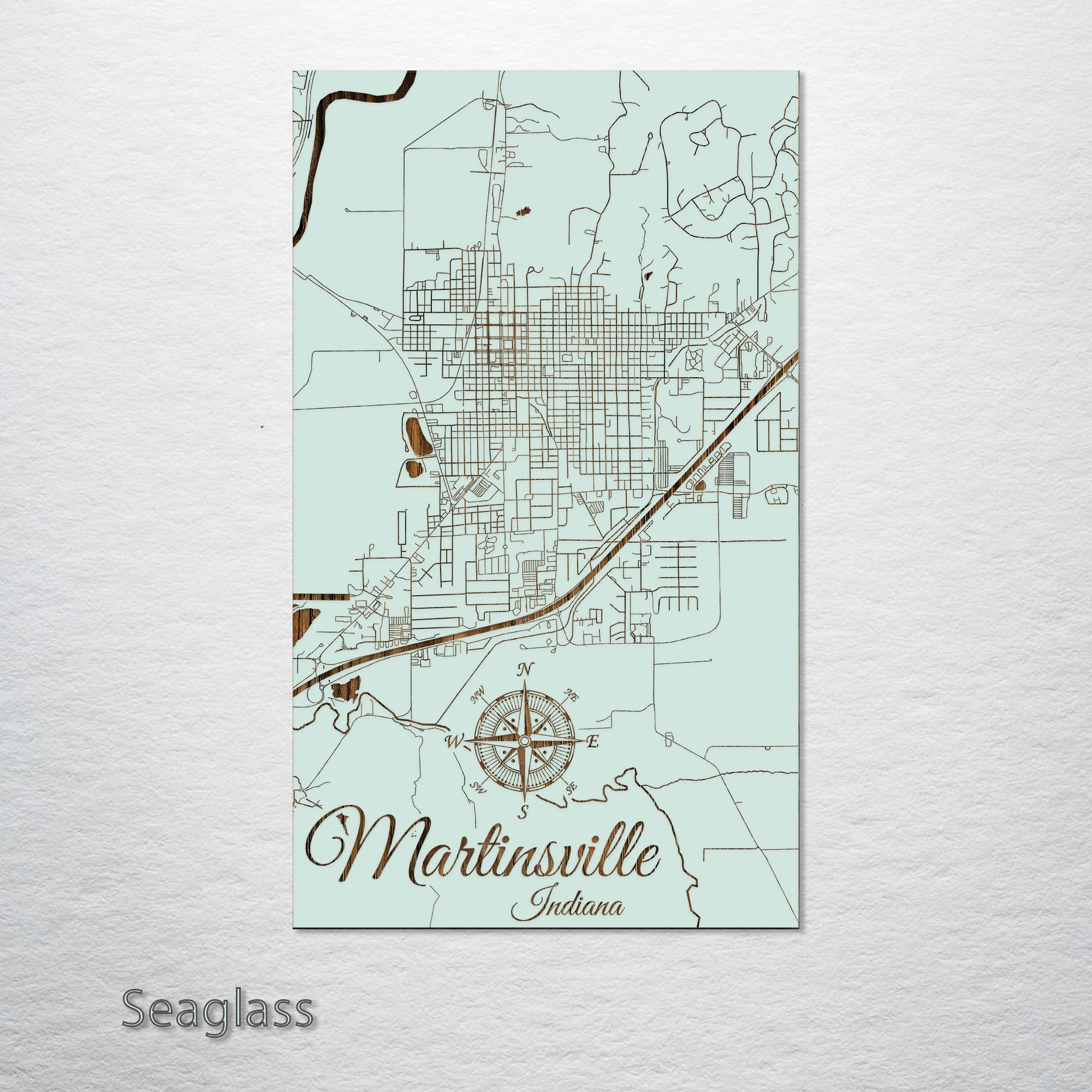 Martinsville, Indiana Street Map – Fire & Pine