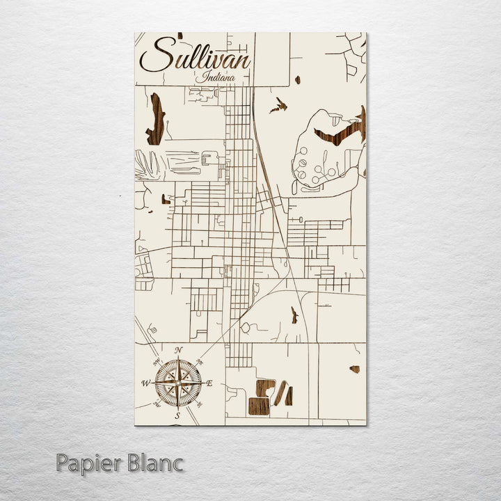 Sullivan, Indiana Street Map