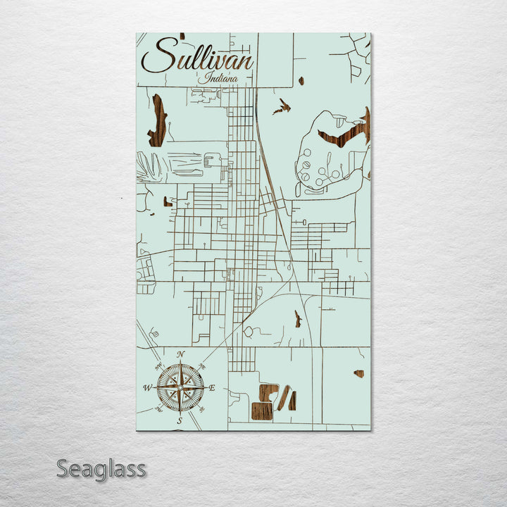 Sullivan, Indiana Street Map