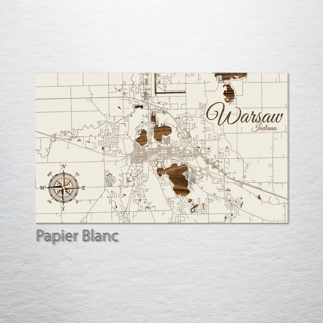 Warsaw, Indiana Street Map