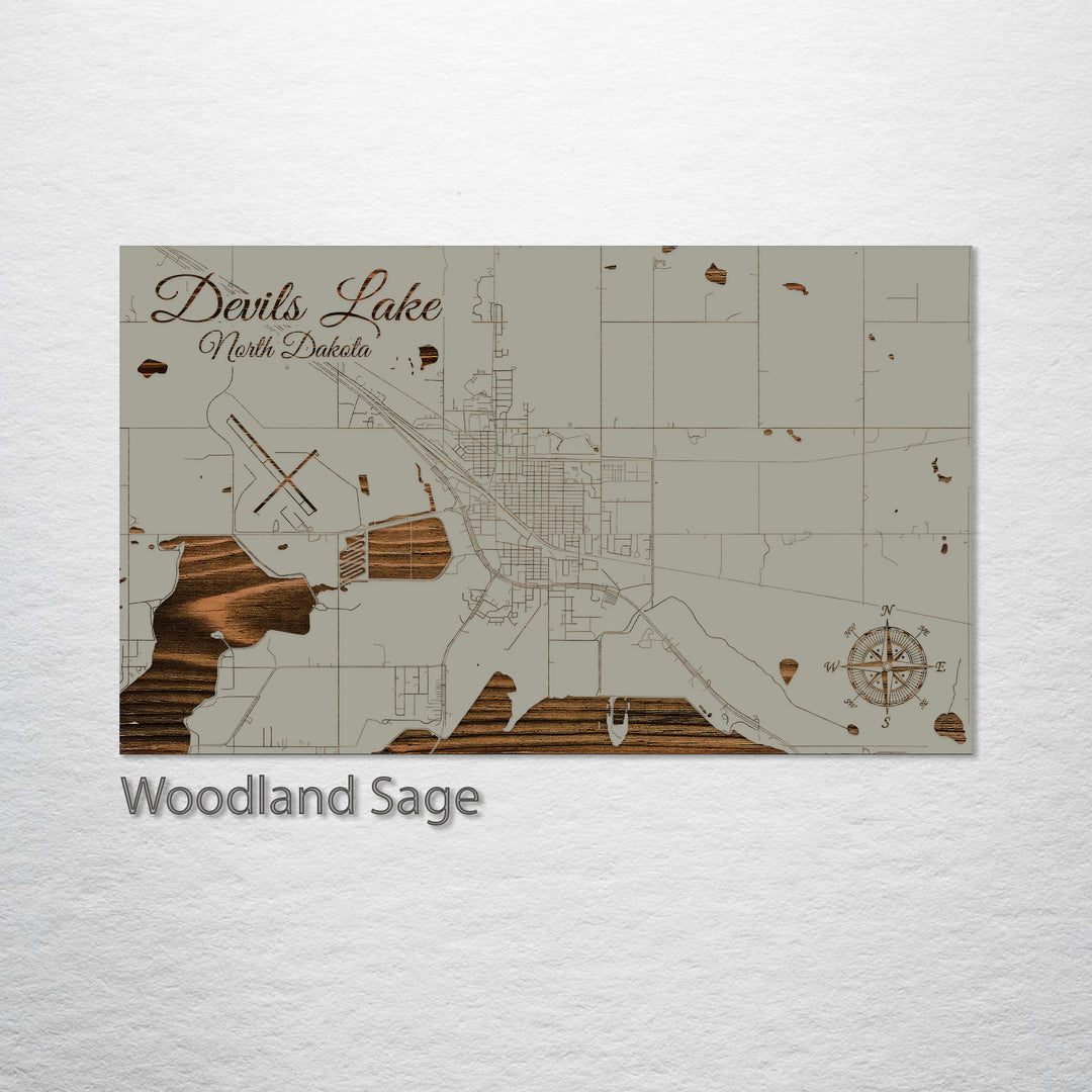 Devils Lake, North Dakota Street Map