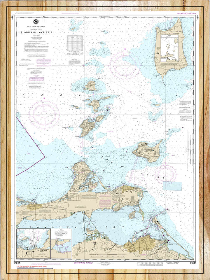 Islands in Lake Erie, Put in Bay Nautical Map (NOAA)