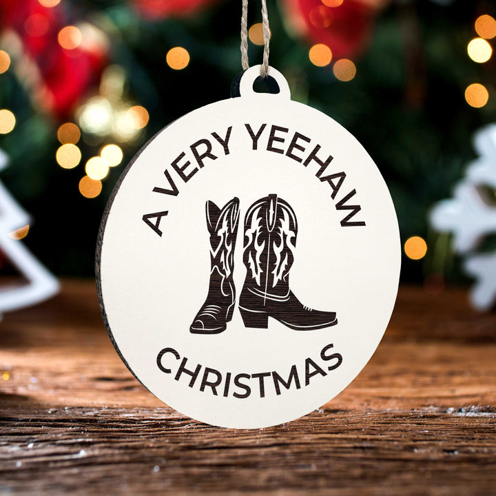 Yee Haw Xmas Ornament