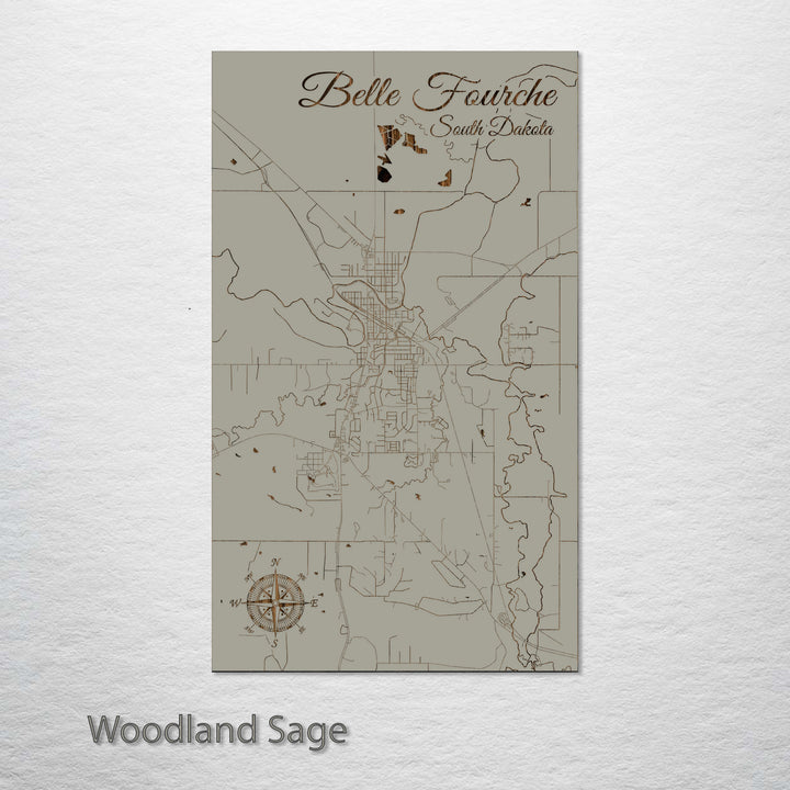 Belle Fourche, South Dakota Street Map