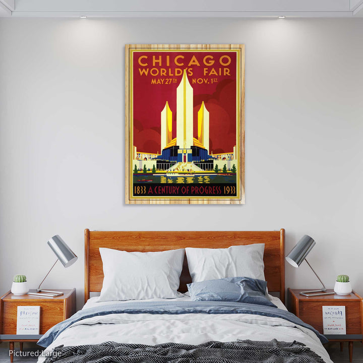 Chicago Worlds Fair 1933 Travel Poster