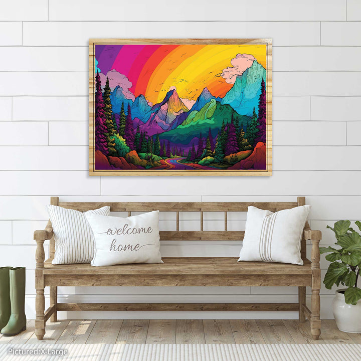 Rainbow Colored Mountains