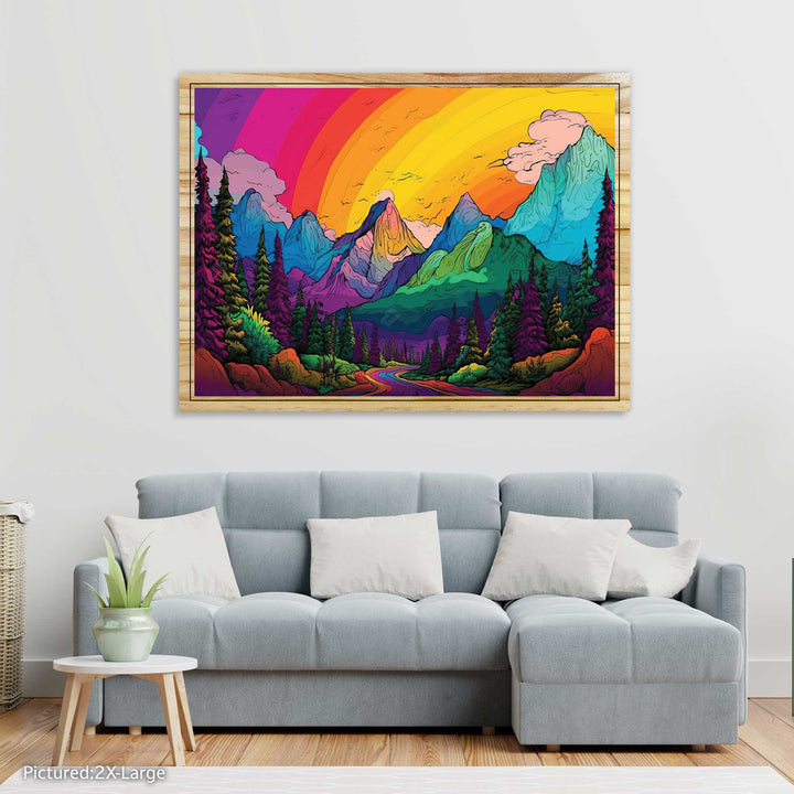 Rainbow Colored Mountains