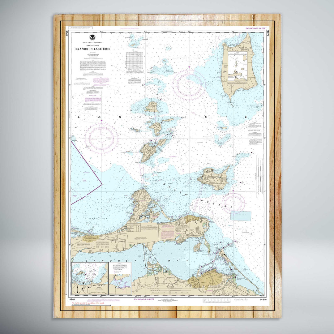 Islands in Lake Erie, Put in Bay Nautical Map (NOAA)