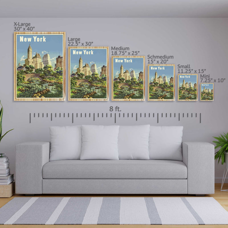 Wall Mural Vintage New York Poster 