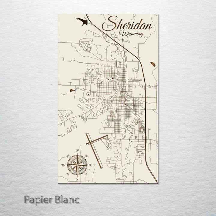 Sheridan, Wyoming Street Map