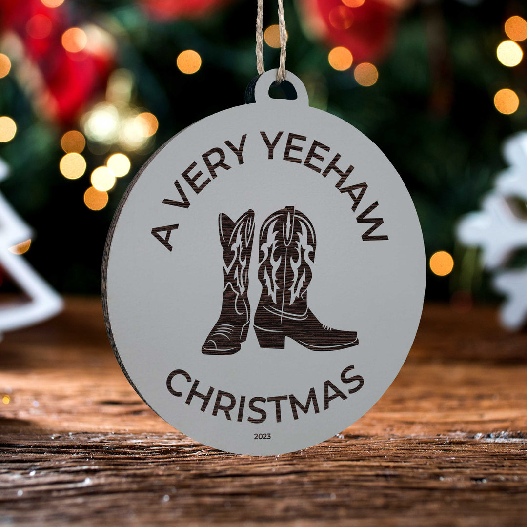 Yee Haw Xmas Ornament