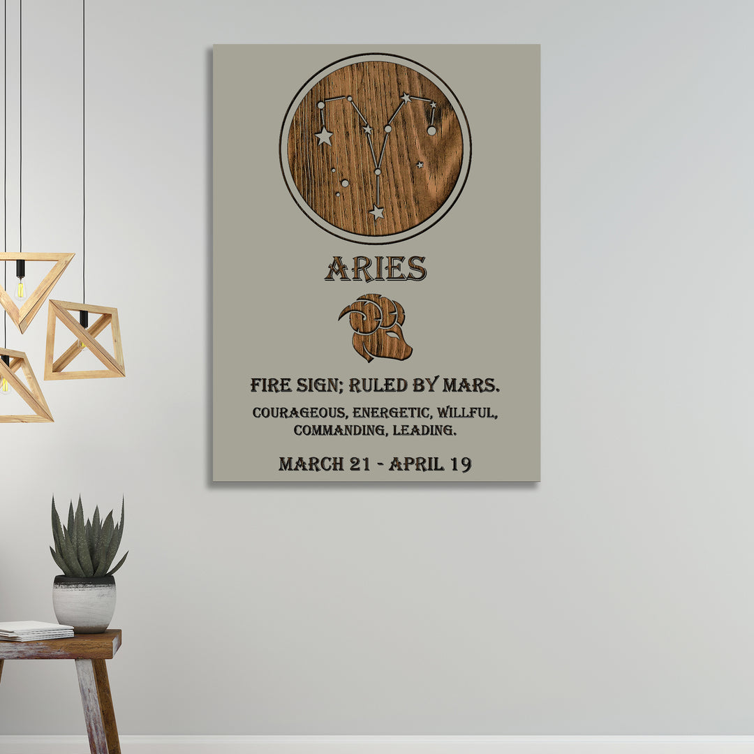 Aries Zodiac - Fire & Pine