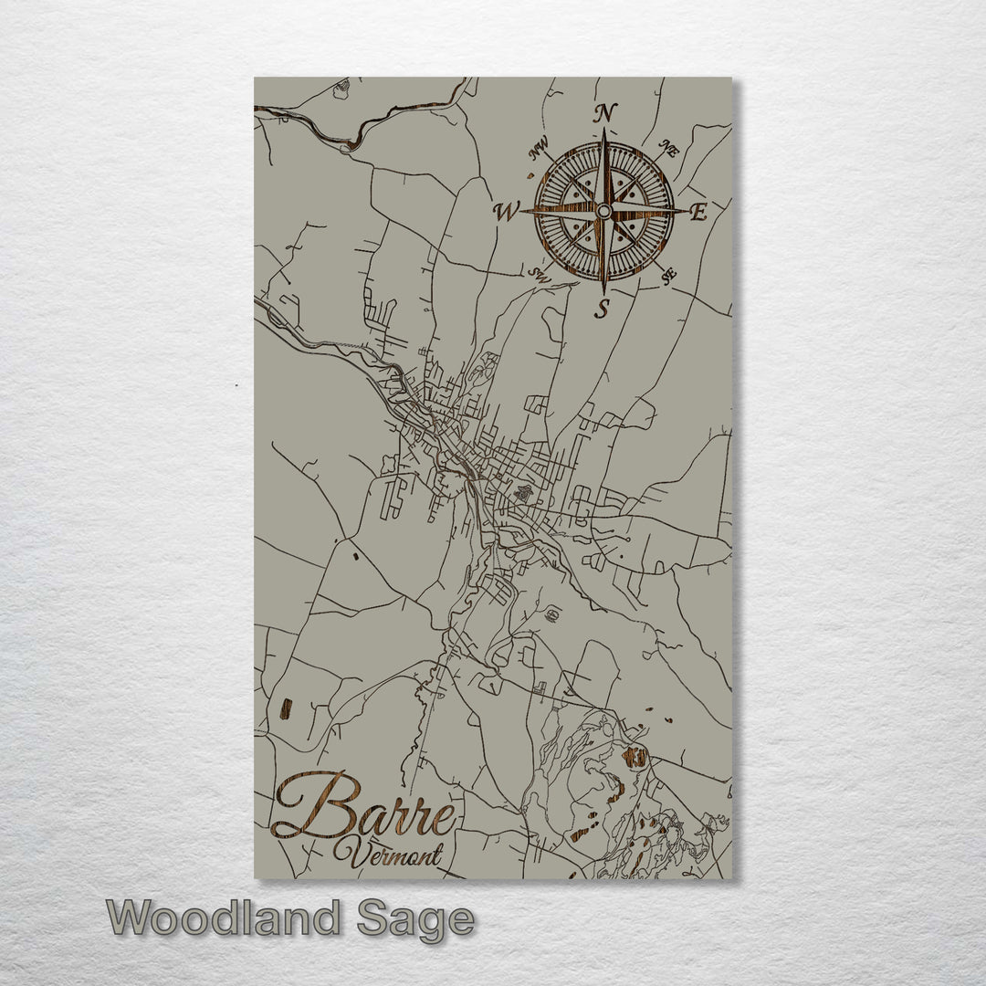 Barre, Vermont Street Map - Fire & Pine