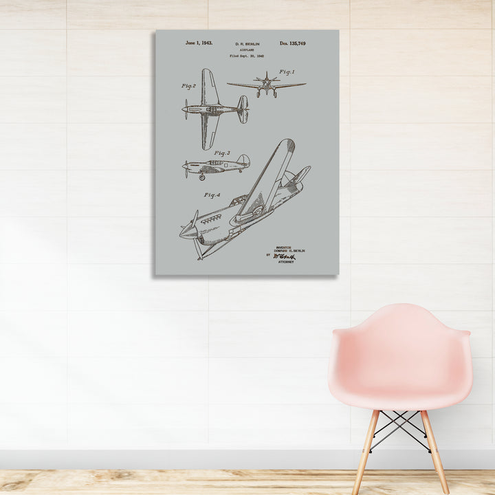 Berlin Airplane US Patent - Fire & Pine