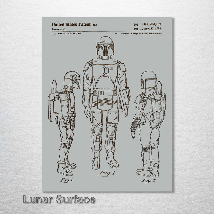 Boba Fett Patent - Fire & Pine