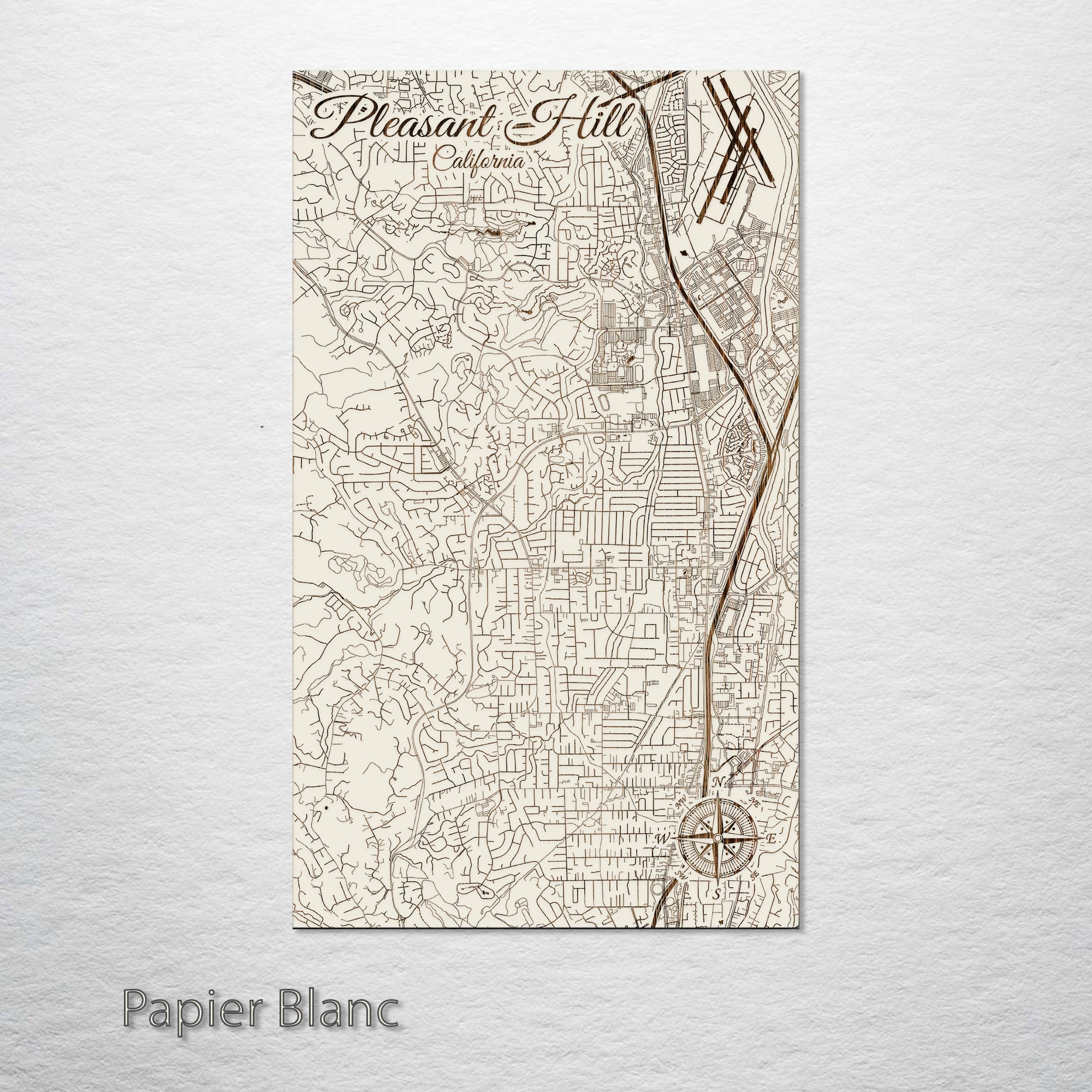 Beverly Hills, California Street Map – Fire & Pine