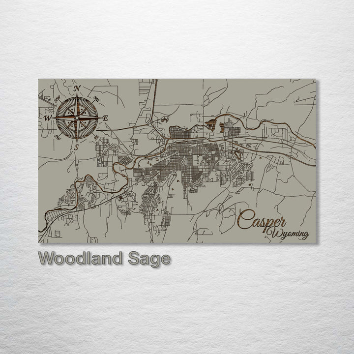 Casper, Wyoming Street Map - Fire & Pine