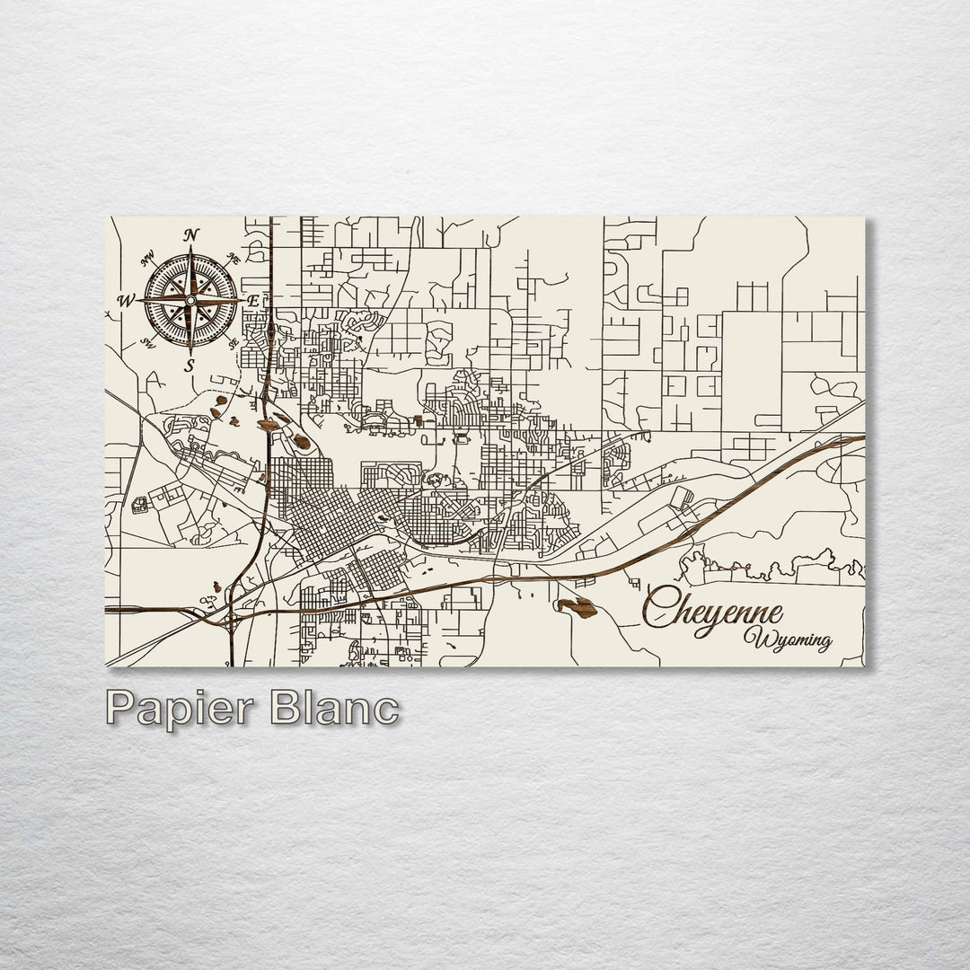 Cheyenne, Wyoming Street Map - Fire & Pine