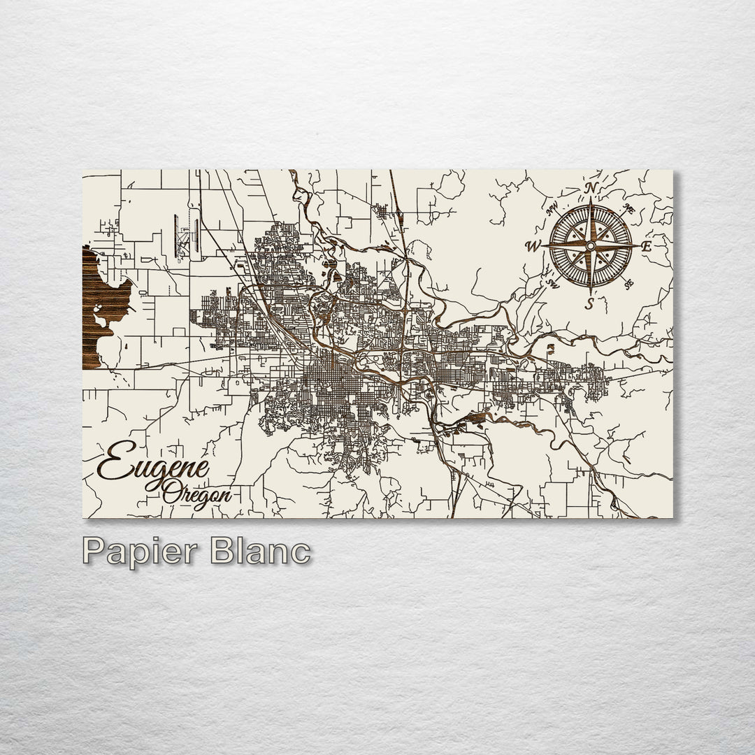 Eugene, Oregon Street Map - Fire & Pine