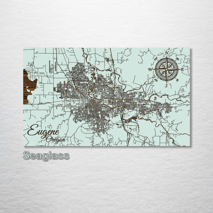 Eugene, Oregon Street Map - Fire & Pine