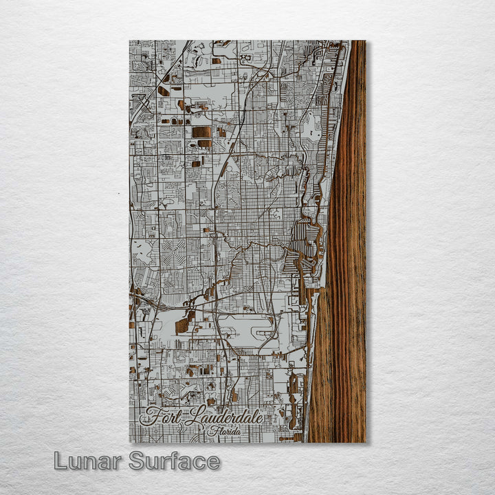 Fort Lauderdale, Florida Street Map - Fire & Pine