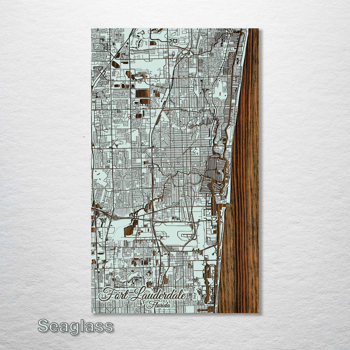 Fort Lauderdale, Florida Street Map - Fire & Pine