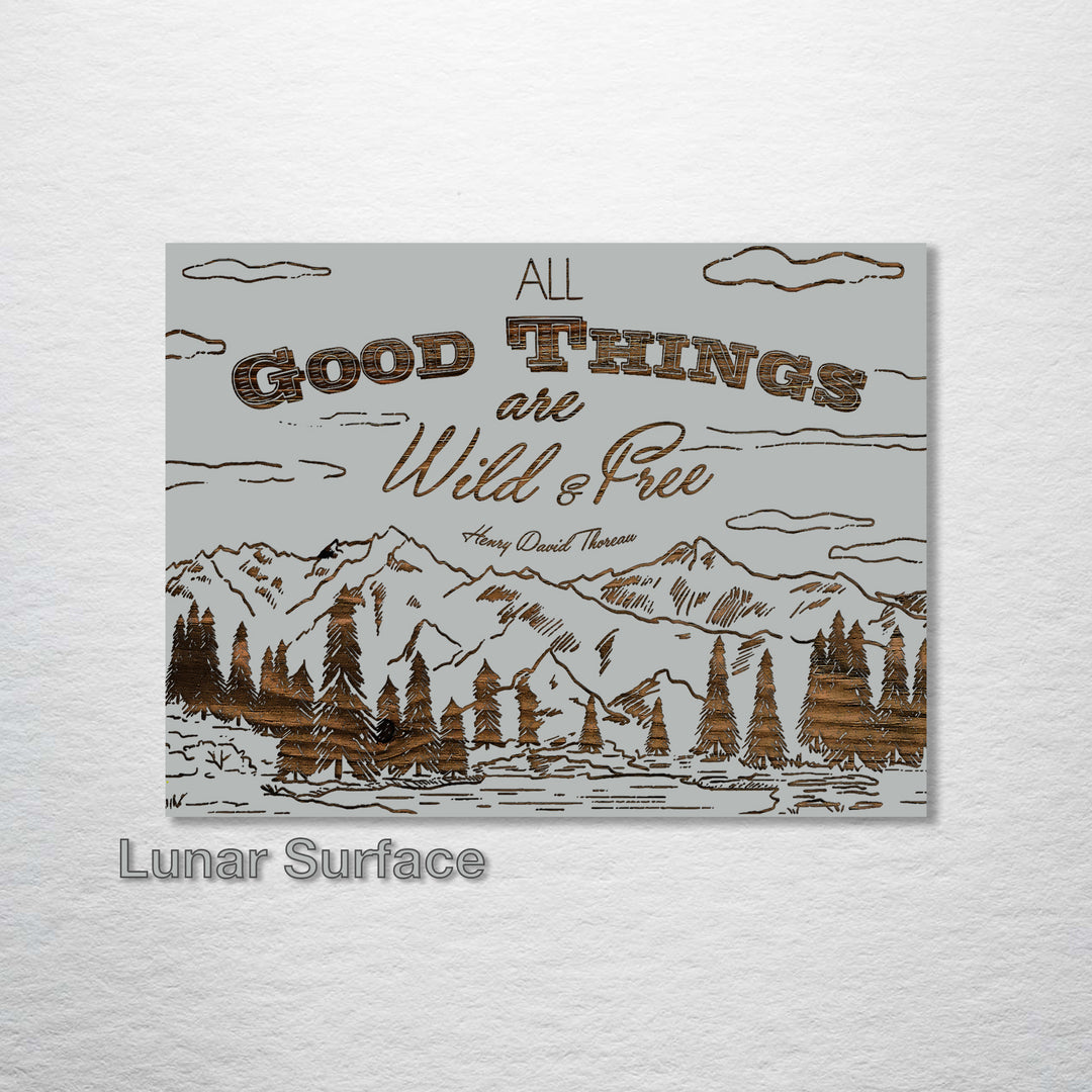 All Good Things Abstract - Fire & Pine