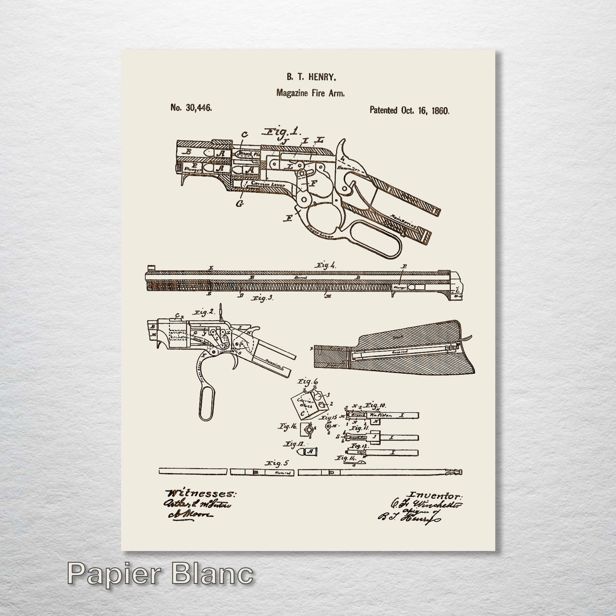 Henry Rifle 1860 – Fire & Pine