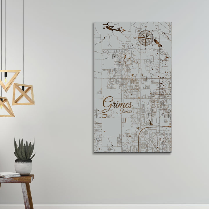 Grimes, Iowa Street Map