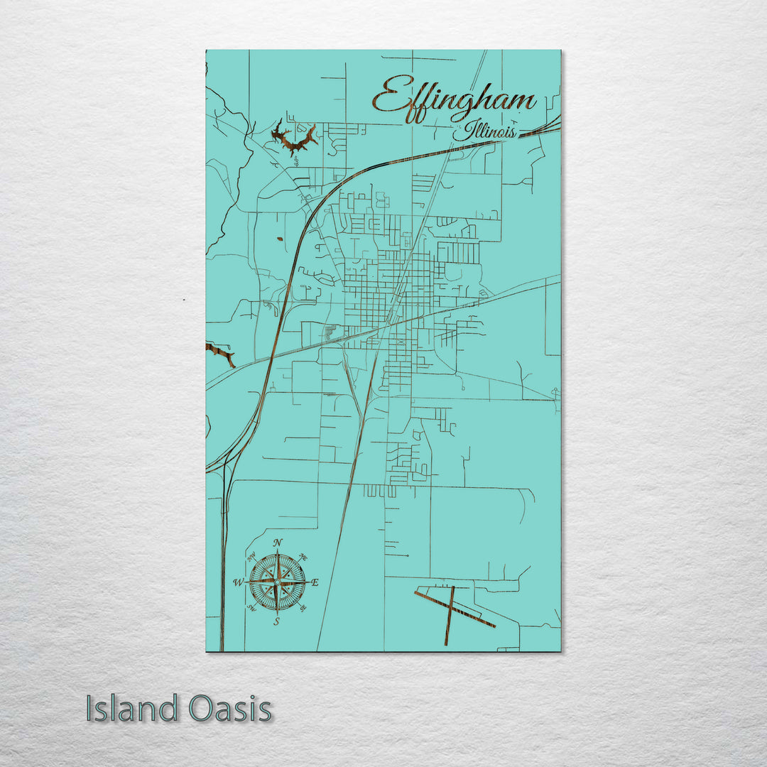 Effingham, Illinois Street Map