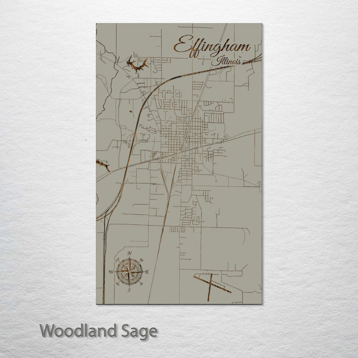 Effingham, Illinois Street Map